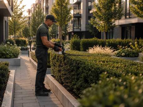 Gepflegte Gartenanlage